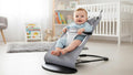Baby Bouncer Chair with Cat Design – Grey, Breathable Mesh, Adjustable Recline