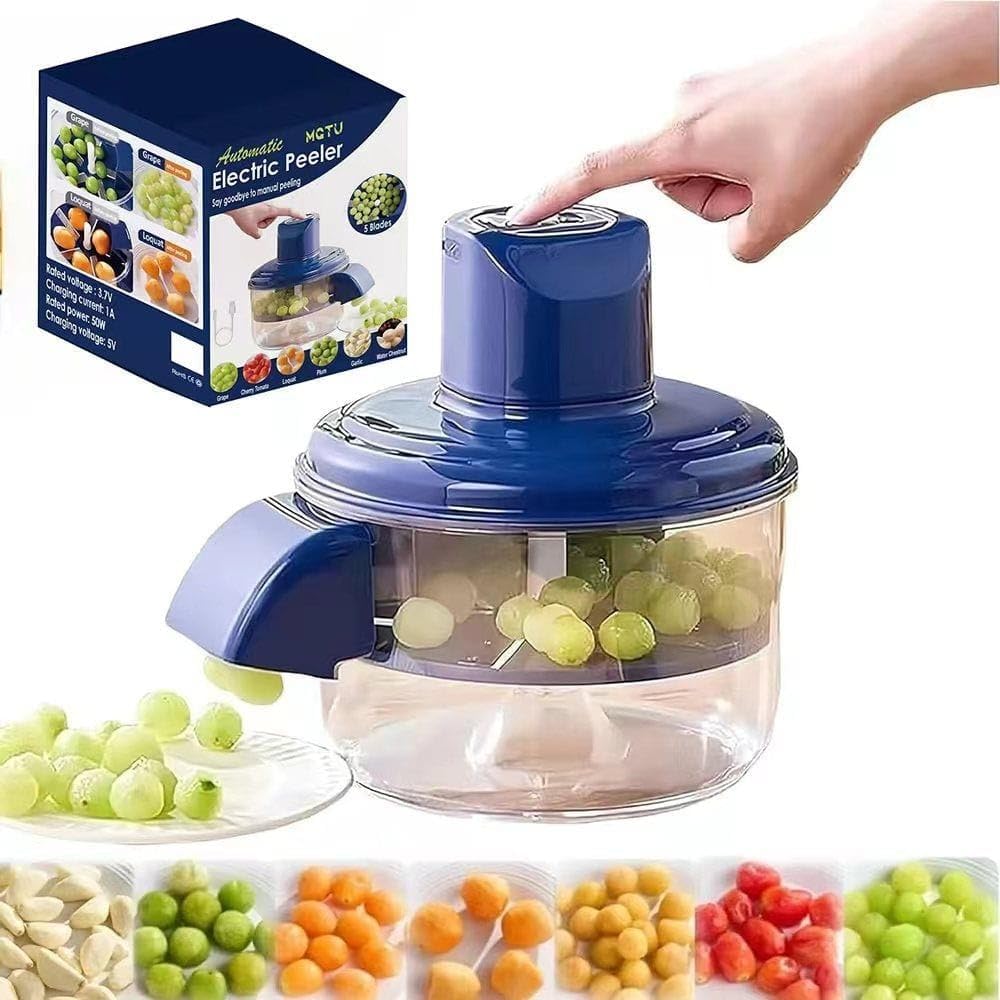 Electric Garlic Chopper & Peeler – USB Rechargeable Mini Chopper Machine