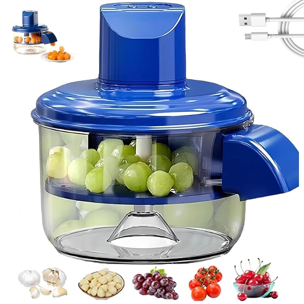 Electric Garlic Chopper & Peeler – USB Rechargeable Mini Chopper Machine