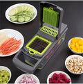 8 in 1 Manual Vegetable Chopper Cutter with 8 Blades – Dicer, Slicer & Grater